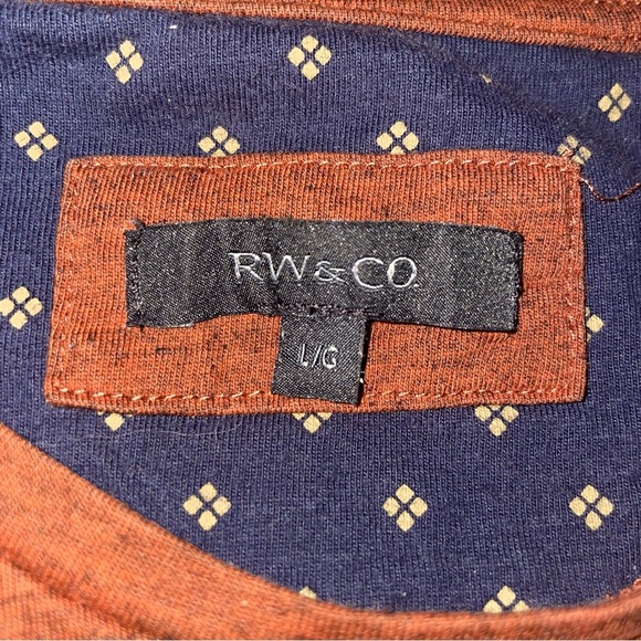 Rw&co. Short Sleeve Tees Shirt Chest Pocket | Brown - Picture 4 of 5